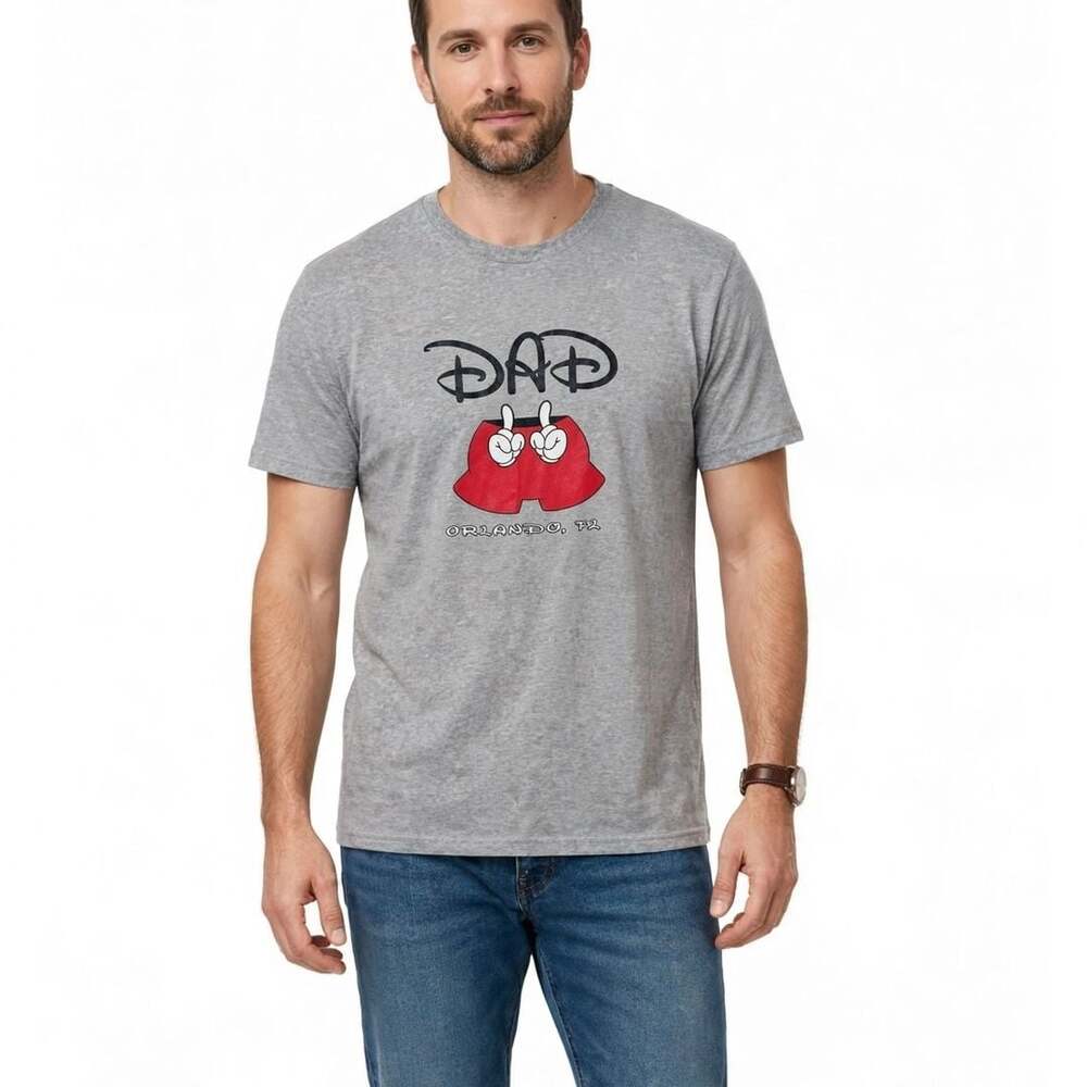Delta Pro Weight Disney Dad Orlando FL T-Shirt Size M Gray EUC